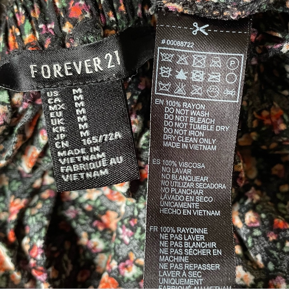 Forever 21 floral skirt medium 90s style - Picture 4 of 5
